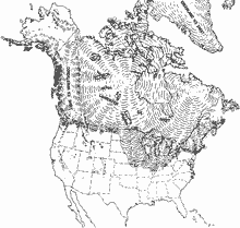 Pleistocene glaciers. Click for larger image