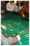 Gambling at a tribal casino.